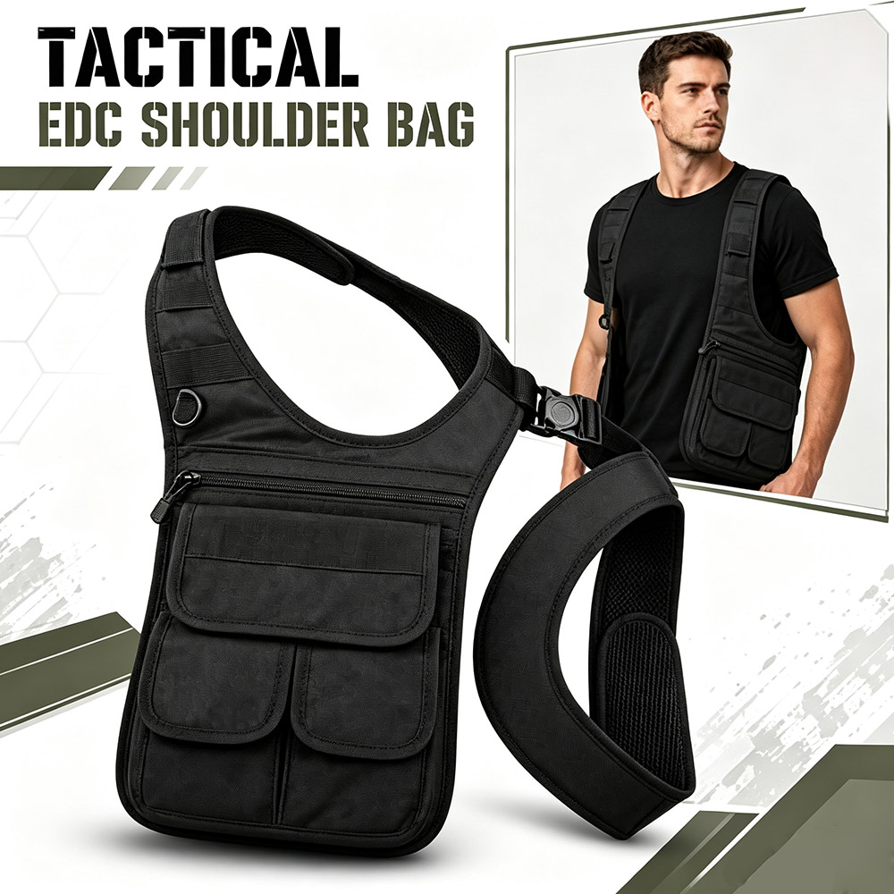 Edc Carry Pocket Pouch - Tactical Concealed Underarm Tool Bag MOLLE