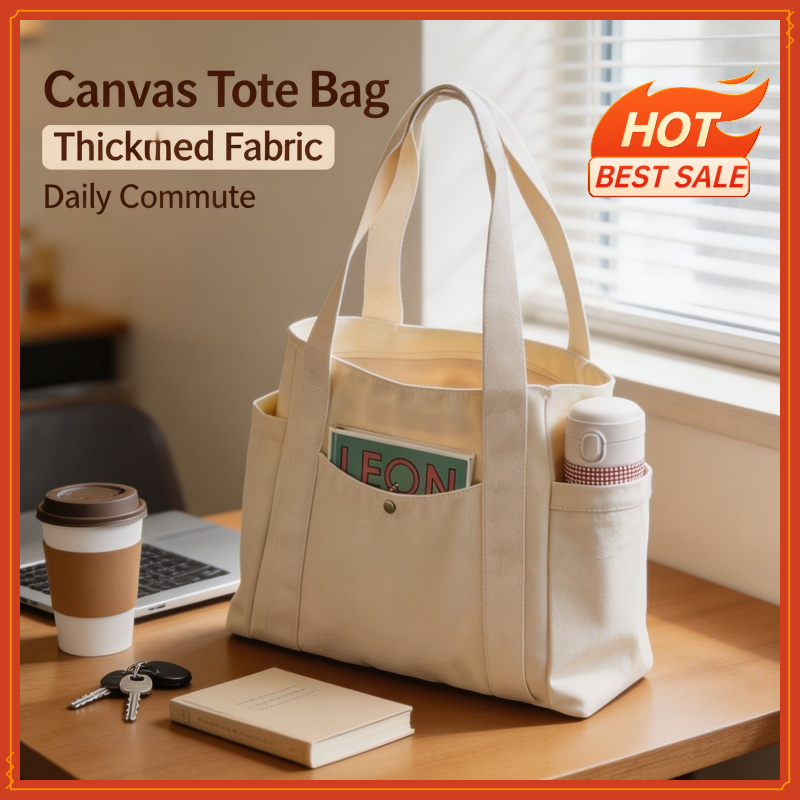 Edc Carry Bag - Large Capacity Canvas Tote Bags for