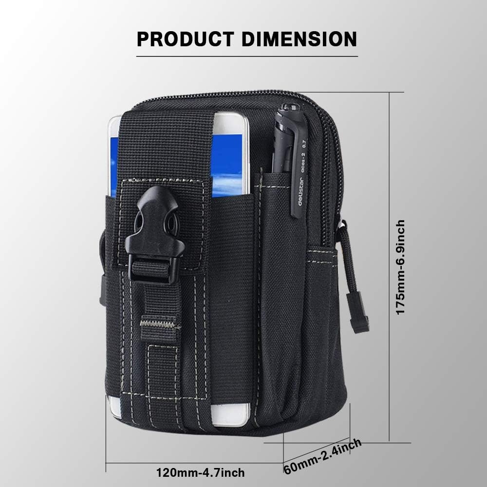 Tactical Molle Belt Pouch Mili - Edc Carry Belt Pouch 评论和价格