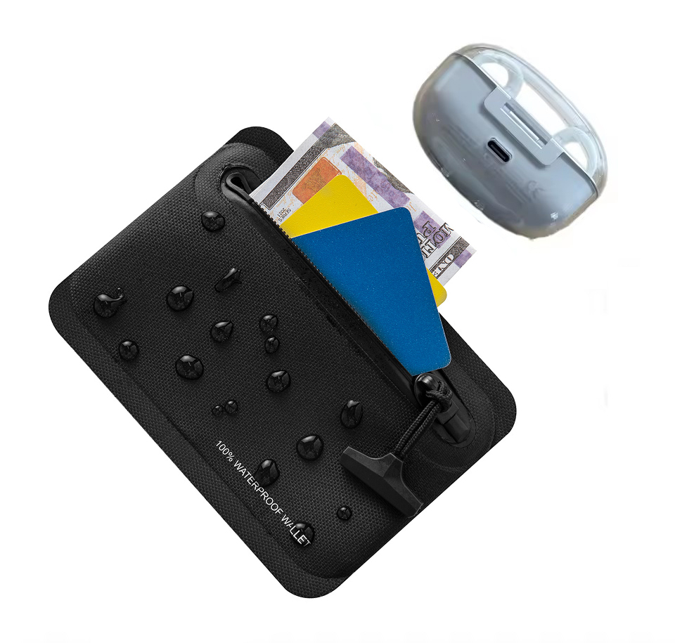 100% Waterproof Zipper Coin Pu - Leather Edc. Carry Pouch 评论和价格
