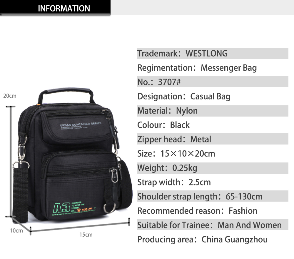 Tactical Men Messenger Nylon B - Edc Carry Bag 评论和价格