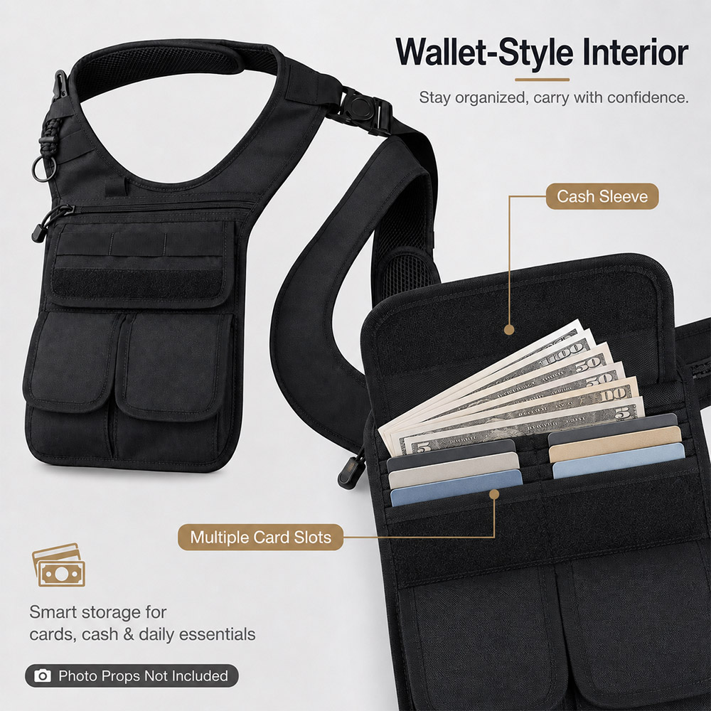 Tactical Concealed Underarm To - Edc Carry Pocket Pouch 评论和价格