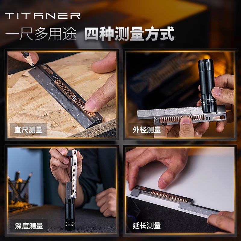 TITANER Stone Wash Titanium Al - Leather Edc. Carry Pouch 评论和价格