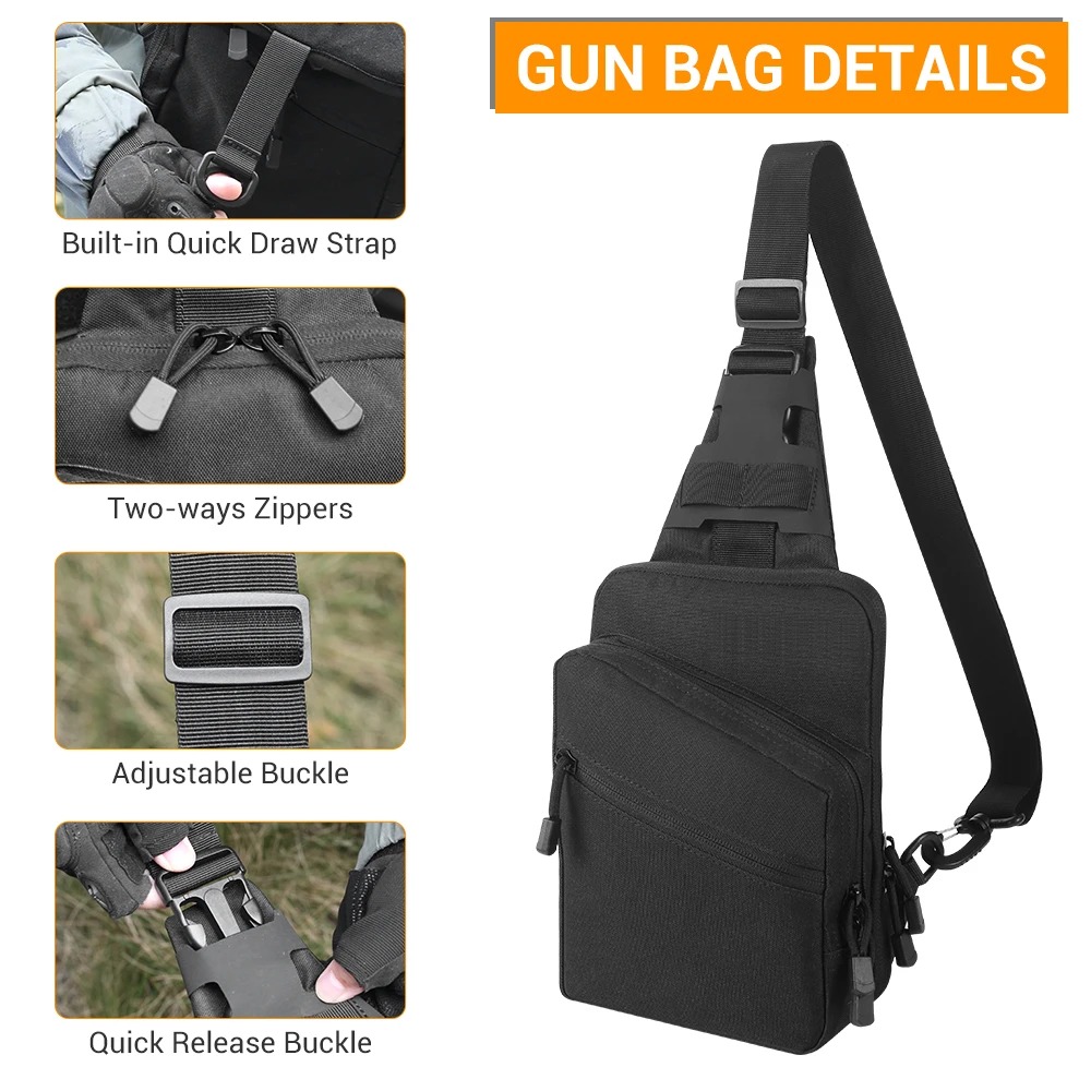Tactical Pistol Gun Bag Concea - Appendix Carry Edc 评论和价格