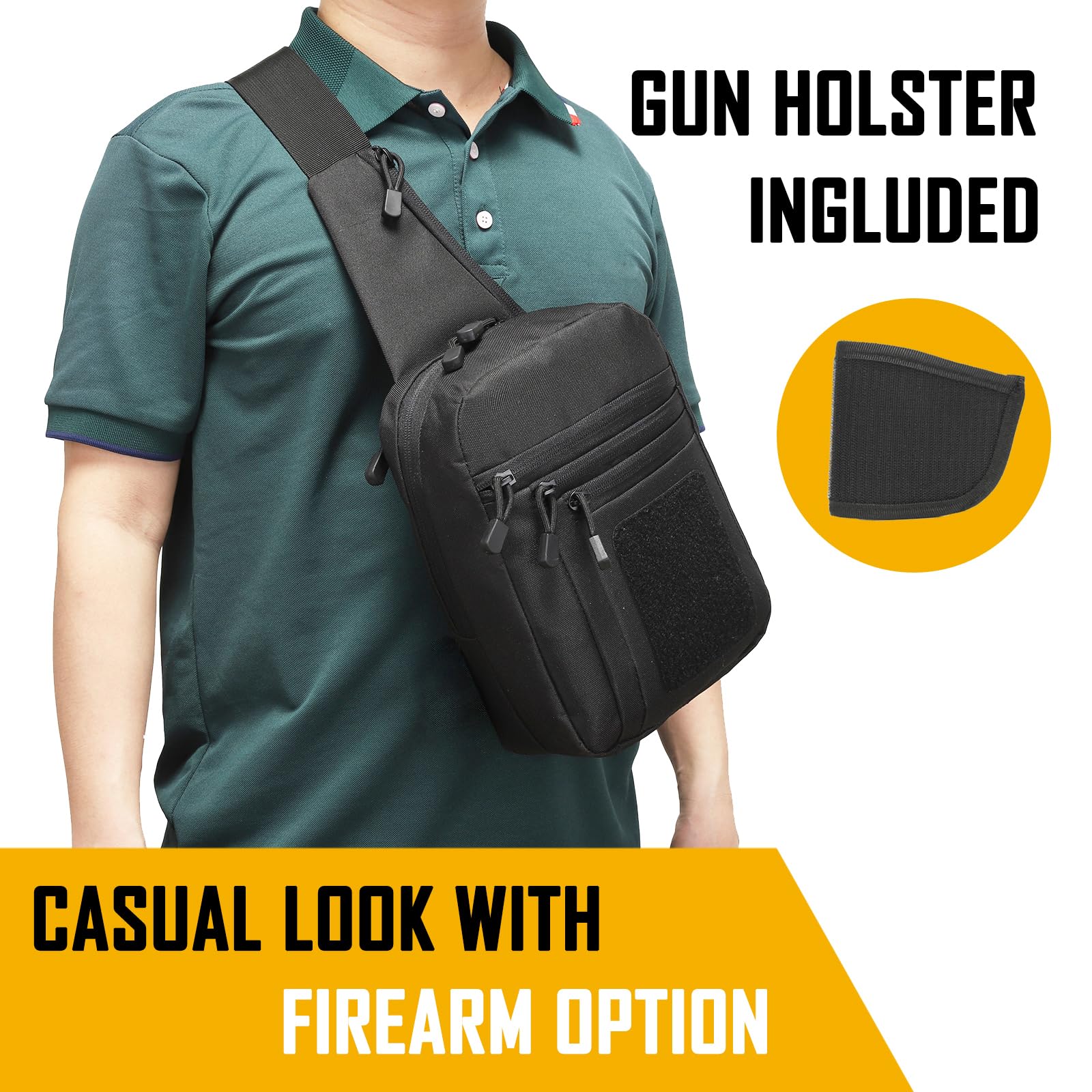 Concealed Carry Crossbody Bag  - Appendix Carry Edc 评论和价格